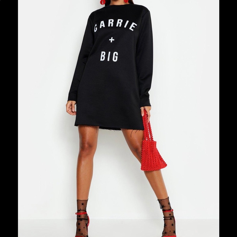 Carrie + Big Slogan Sweat Dress